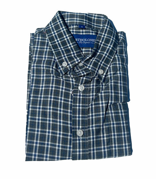 Bart - Long Sleeve Flannel Shirt - Black/White
