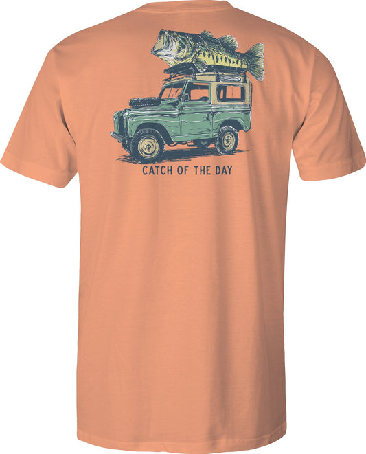 Men's Short Sleeve Tee Catch of the Day V6 - Melon