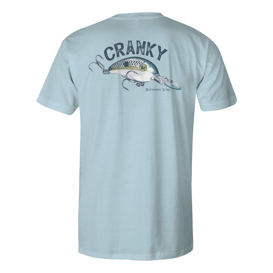 Toddler - Short Sleeve Cotton T-shirt - Cranky 2 - Sky Blue