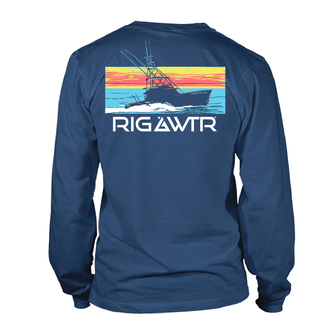 Long Sleeve Performance UV50 - Fishing Boat - Slate