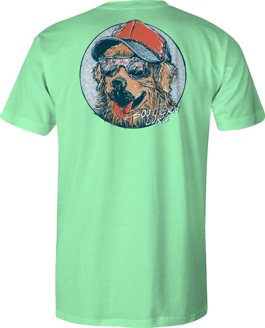 Youth Short Sleeve Tee Golden Glasses - Mint