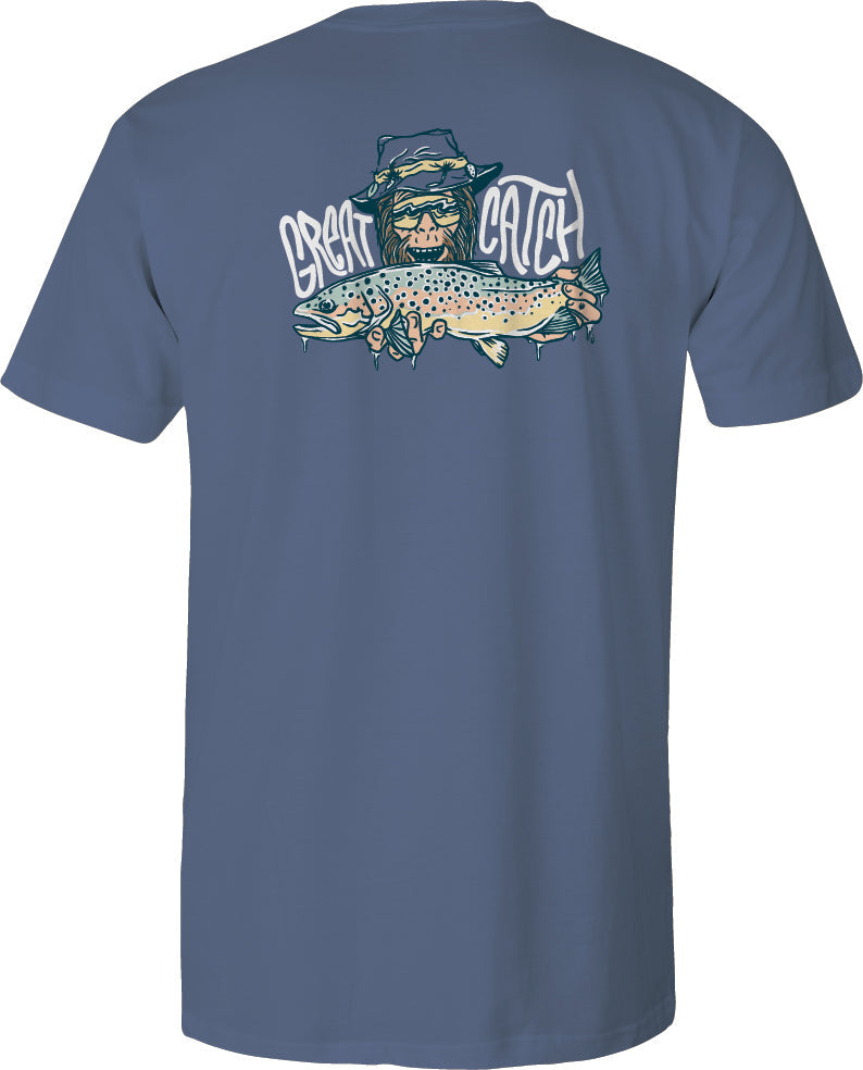 Youth Short Sleeve Tee  Great Catch V3 - Slate