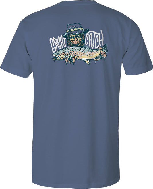 Youth Short Sleeve Tee  Great Catch V3 - Slate