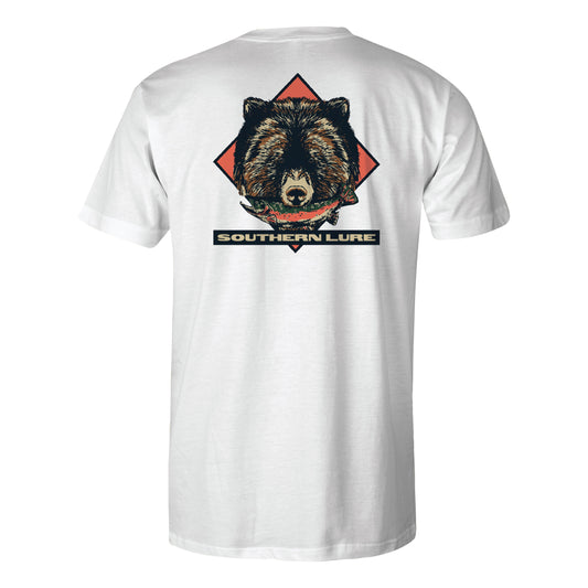 Toddler Short Sleeve Tee - Grizzly - White