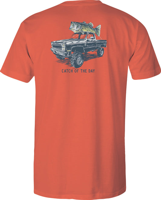 Toddler Short Sleeve Tee COTD V4 Bass - Burnt Orange
