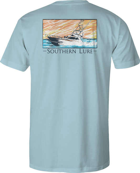 Toddler Short Sleeve Tee Making A Splash - Sky Blue