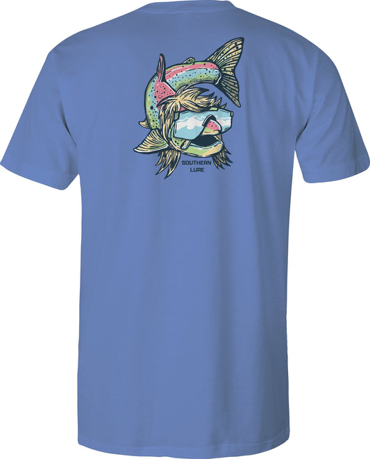 Adult Short Sleeve Cotton Tee Shirt Mullet - Dusk