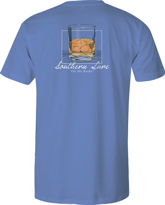 Adult Short Sleeve Cotton Tee Shirt On The Rocks - Dusk