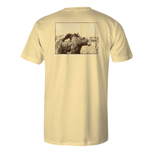 Toddler Short Sleeve Tee - Summer Bear - Yellow